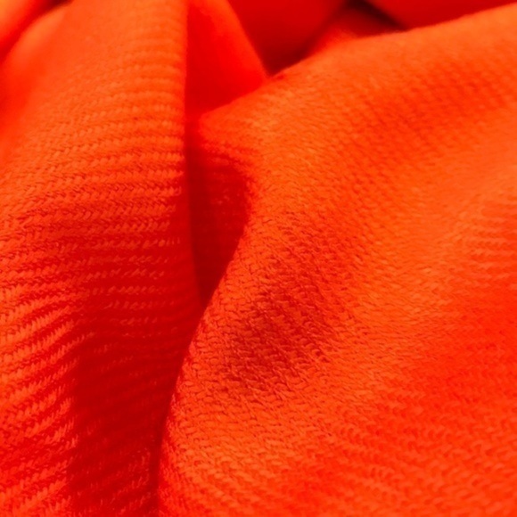 Scarf Oversized Orange Fringed swimsuit Wrap - Picture 7 of 7